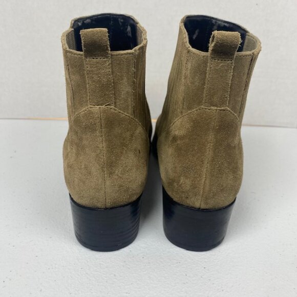 Marc Fisher Yarita Women’s 8.5M Tan Pointed Toe Wedge Heel Ankle Boots - Picture 5 of 15